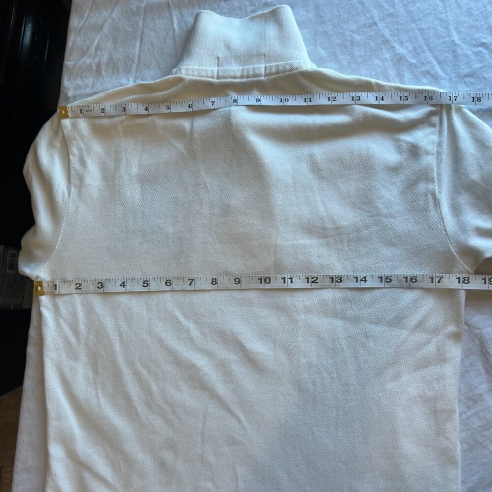 Rugby Ralph Lauren men's white mesh polo shirt, XS - Picture 7 of 8